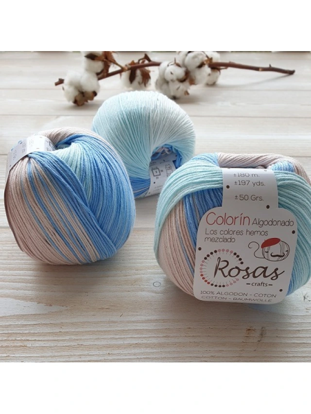 LANA DE VERANO COLORIN ROSAS CRAFTS