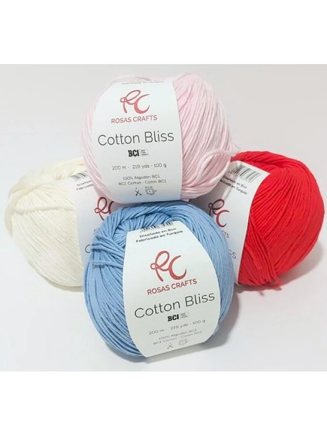 LANA DE VERANO COTTON BLISS ROSAS CRAFTS