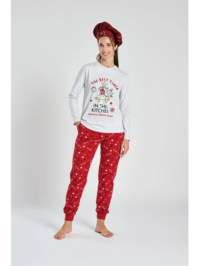 PIJAMA MUJER INVIERNO MUYDEMI