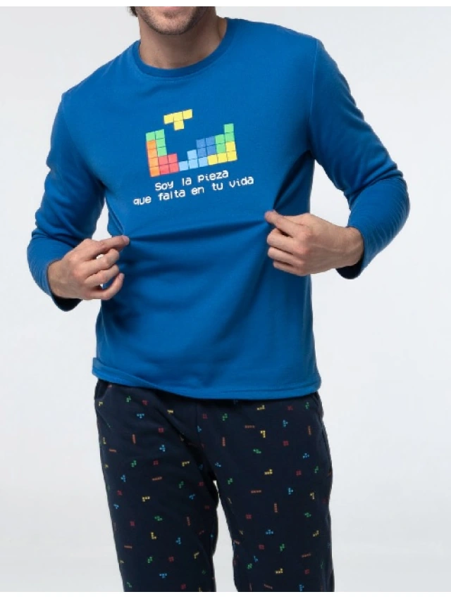 PIJAMA HOMBRE AFELPADO  LITTLE UNICORN