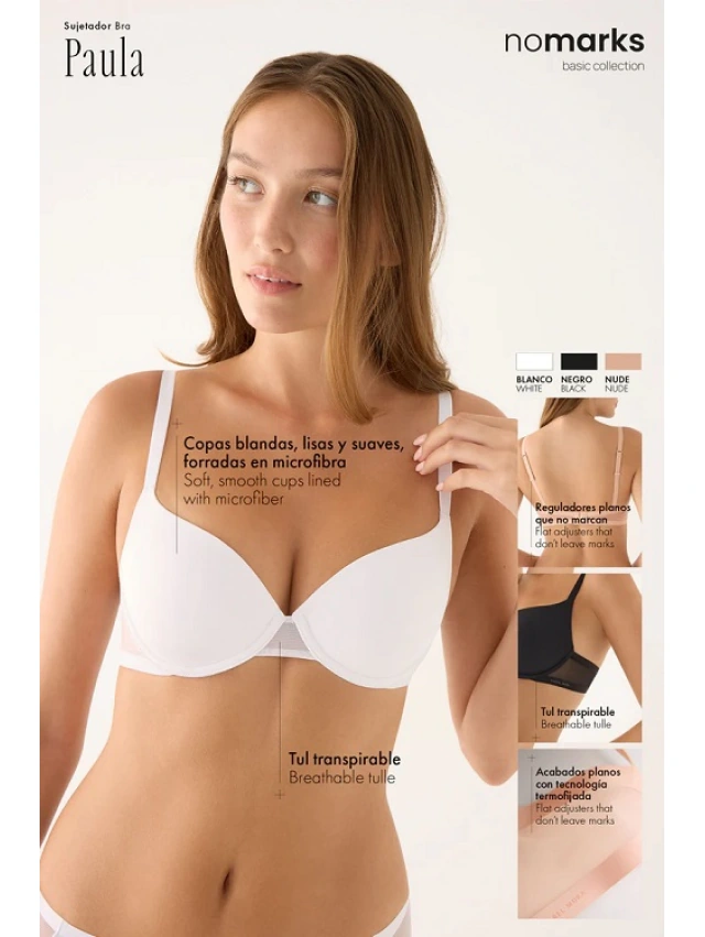 SUJETADOR PAULA Y.MORA NOMARKS