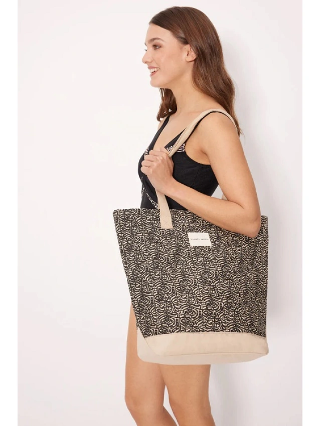 BOLSO PLAYA ESTAMPADO Y. MORA