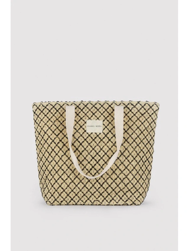 BOLSO PLAYA DE RAFIA Y.MORA