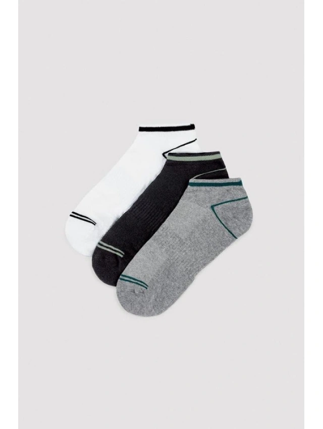 PACK3 CALCETIN TOBILLERO HOMBRE Y.MORA