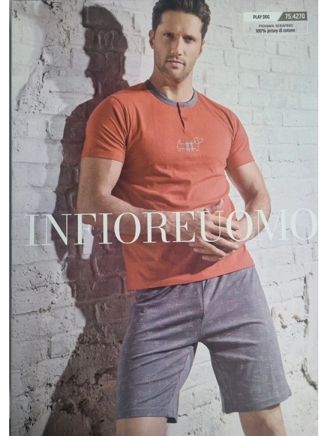 PIJAMA CORTO ALGODÓN HOMBRE INFIORE