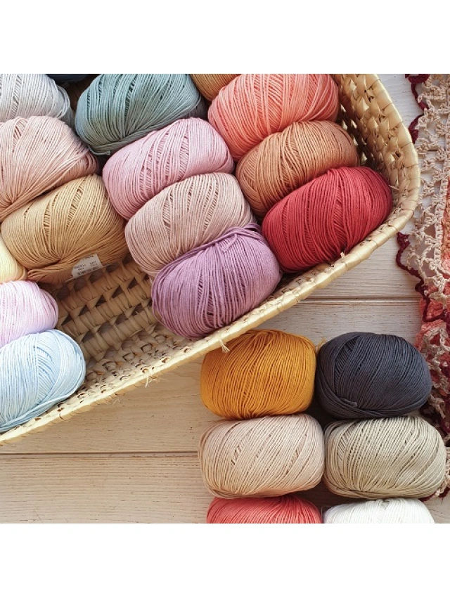 LANA DE VERANO ALGODONCITO ROSAS CRAFTS