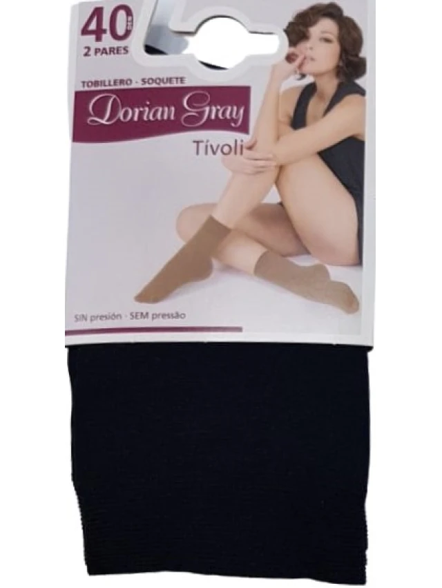 TOBILLERO 40 DEN (2 PARES) DORIAN GRAY