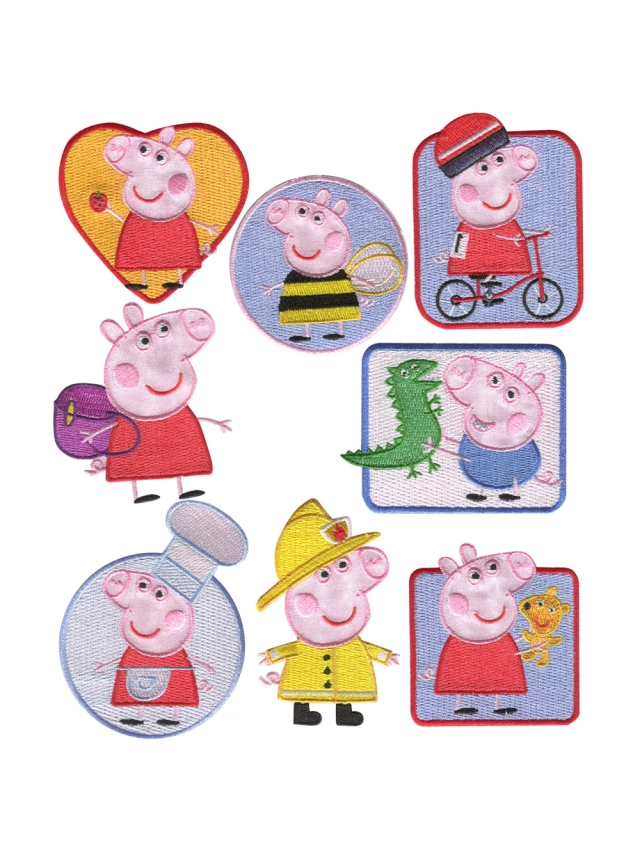 APLICACION PEPPA PIG BORDADA